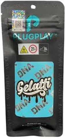 PLUGPLAY - Gelatti -Hybrid- 87% THC | DNA AIO (Vape) 1g | PLUGPLAY        -vvv 12 front
