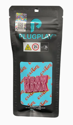 PLUGPLAY - Strawnana -Hybrid- 82.00% THC | DNA AIO Vape, 1g | PLUGPLAY        -vvv12 back
