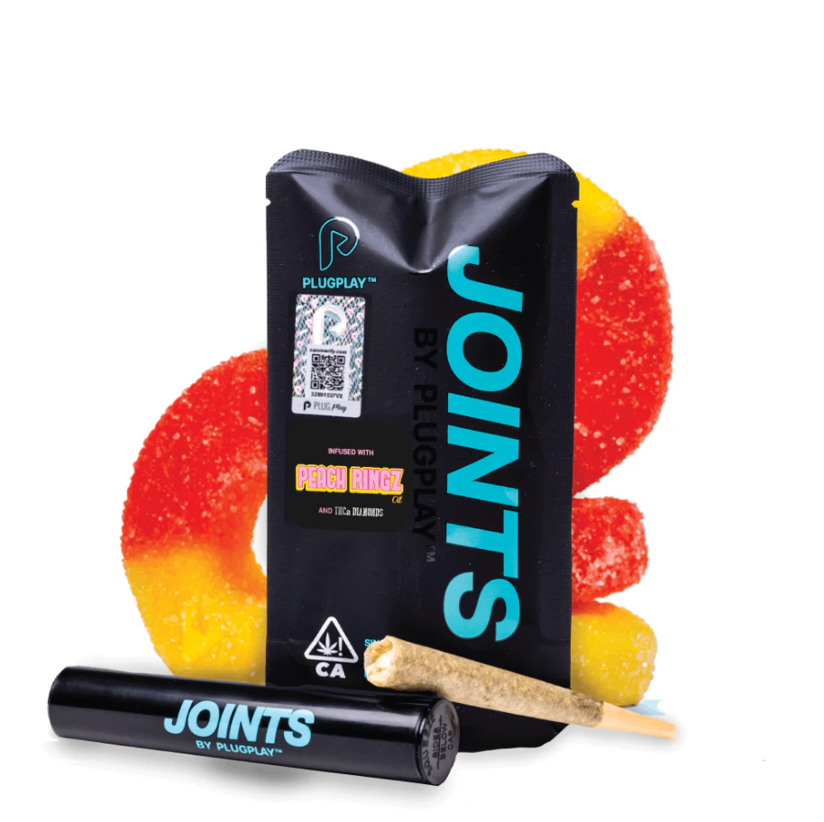 PLUGPLAY™ - Plug N Play - Joints - Diamond Infused - Hybrid - Peach Ringz - (1g Total) Main Image