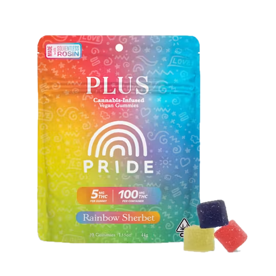 Plus | Pride | Rainbow Sherbet | Rosin Gummies