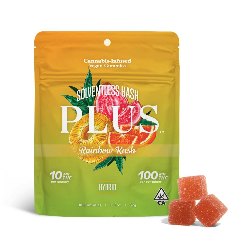 Plus | Strains | Rainbow Kush | Hash Infused | Gummies