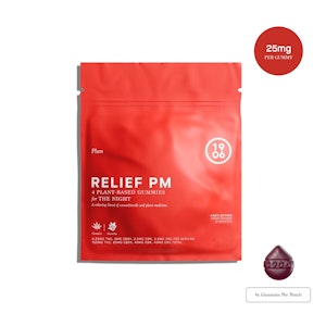 1906 - 1906 | Edibles | Relief Pm Plum Gummies | 4pk 100mg