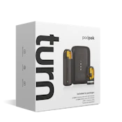 Turn | Podpak | Black | Battery and Charging Case