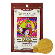 Sour Passion Orange Guava "Kicker" Gummies | 2pc 300mg 1:2 (THC:CBG) (Live Resin)