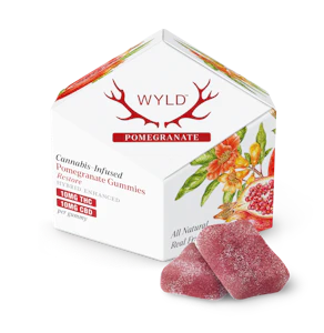 WYLD - Pomegranate Gummies | 10pc 200mg 1:1 (THC:CBD)