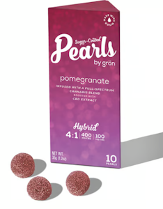 Gron - Pomegranate CBD:THC 10pk Rosin Pearls - 100mg