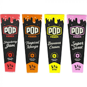 Pop Cones ULTRA THIN 1 1/4 Size Pre-Rolled | Variety Pack