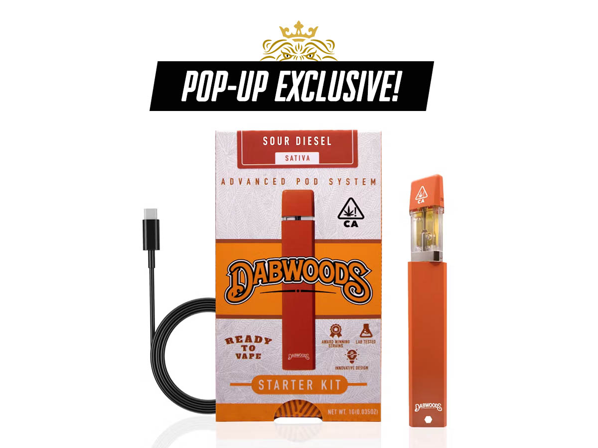 Dabwoods Sour Diesel 1g Vape Pod Kit with Battery (Po...