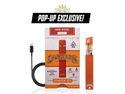 Dabwoods - Dabwoods - Sour Diesel - 1g Vape Pod Kit with Battery (Pop-Up Exclusive)