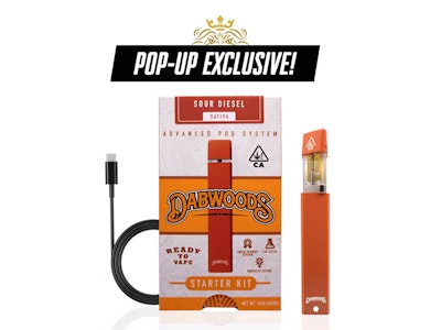 Dabwoods - Sour Diesel - 1g Vape Pod Kit with Battery (Po...