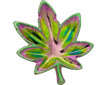 Streamline - Iradescent Pot Leaf Dish