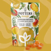 Potters - 100mg Sugar-Free Chews - Mango 1:1 THC:CBG