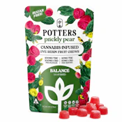 Potters | Prickly Pear | CBD 1:1 | Sugar-Free Fruit Chews