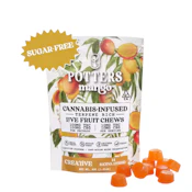 Potters - 10ct. 100mg THC Fruit Chews - Mango 1:1 THC:CBG (Creative)