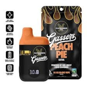 CLAYBOURNE CO. - [Claybourne Co.] Gassers Vape AIO - 1g - Peach Pie (S)