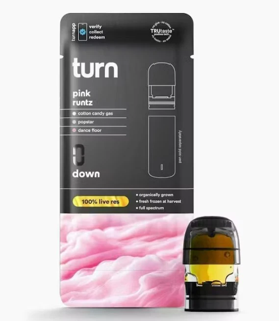 turn - [Turn Down] - LR - Pod - (1g) - Pink Runtz Main Image