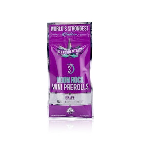 PRESIDENTIAL - Infused Preroll - Grape - Mini Moon Rock Joints - 3-Pack - 1.5G