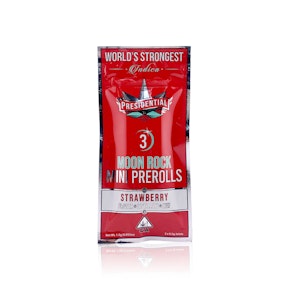 PRESIDENTIAL - Infused Preroll - Strawberry - Mini Moon Rock Joints - 3-Pack - 1.5G