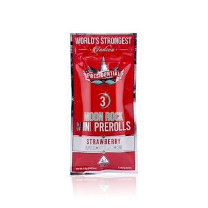 PRESIDENTIAL - PRESIDENTIAL - Infused Preroll - Strawberry - Mini Moon Rock Joints - 3-Pack - 1.5G