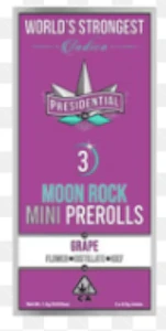 PRESIDENTIAL - [Presidential] Infused Moonrock Mini Preroll 3 Pack - 1.5g - Grape (I)