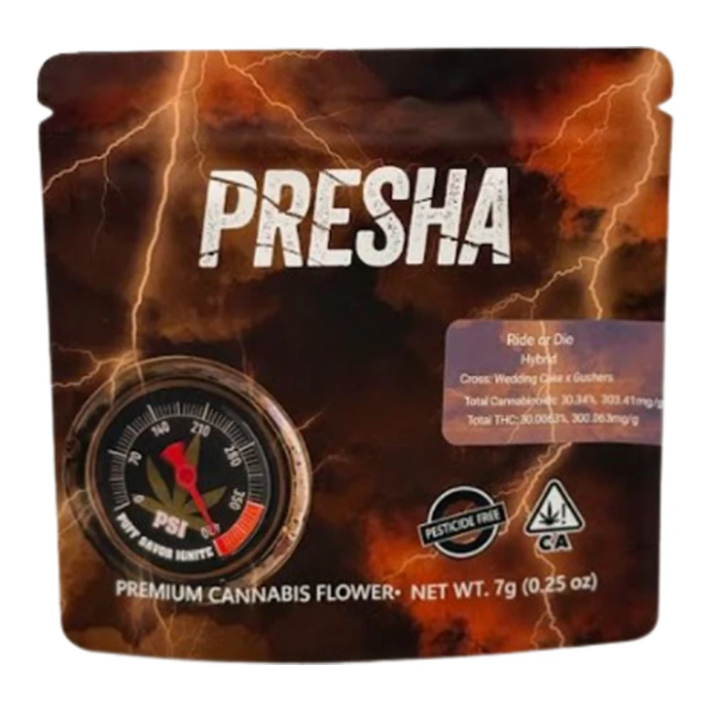 Presha - Presha | Ride Or Die | Premium Sungrown Flower | 1/4oz Main Image