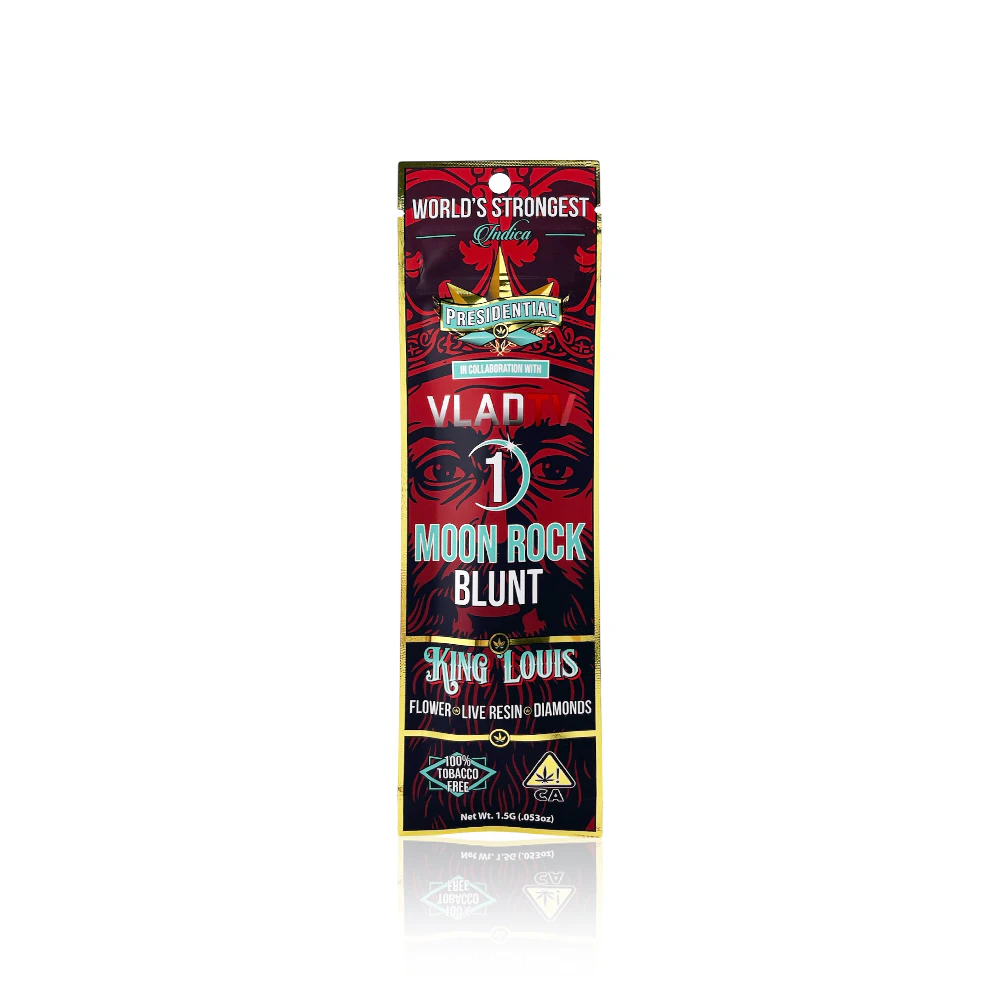 Presidential - PRESIDENTIAL - Infused Preroll - King Louis - Moon Rock blunt - 1.5G Main Image