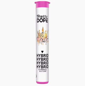 PRETTY DOPE - Pretty Dope - 24k Gold Terpene-Infused Preroll 1g