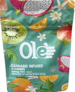 OLE'4 FINGERS - Blueberry Ginger 100mg 10 Pack Gummies - Ole' 4 Fingers