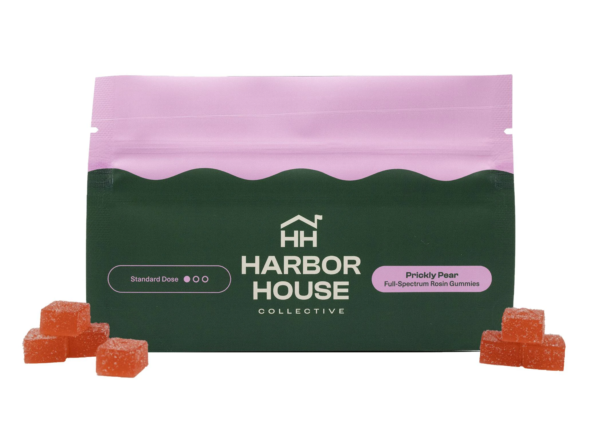 Harbor House Collective - Prickly Pear | 1:1 THC:CBG | Rosin Gummies 20pk | 100mg Main Image
