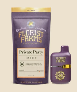 FLORIST FARMS - Florist Farms | Private Party | Live Resin All-In-One Vape | 1g