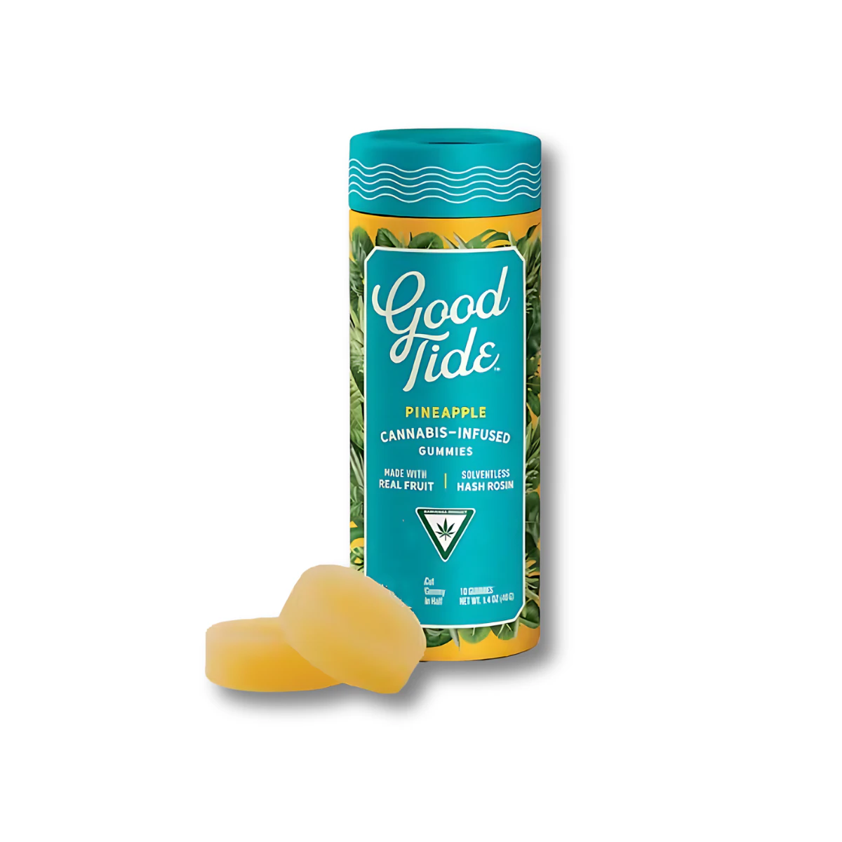Good Tide - Good Tide | Pineapple | Rosin Gummies | [100mg] 10pk | Sativa Main Image
