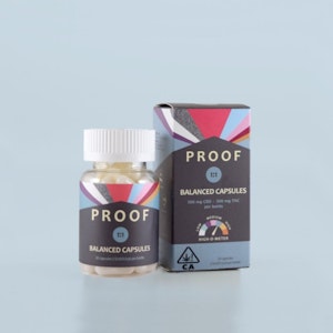PROOF - PROOF 600mg 1:1 CBD Balanced Capsules 30ct