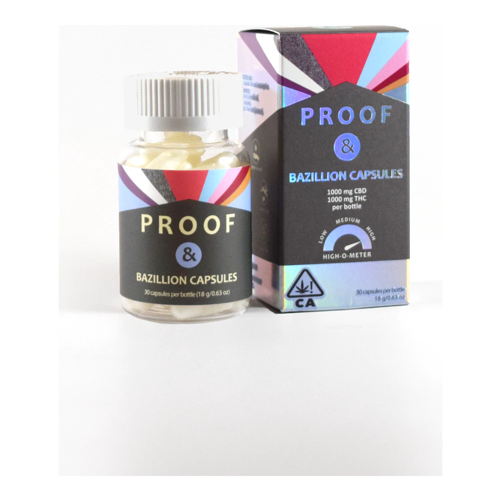 Proof - Proof | Bazillion Capsule | THC:CBD 30pk | 1000mg Main Image