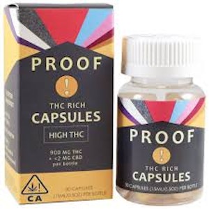 PROOF - PROOF | HIGH THC - 30PK | CAPSULE | 1000MG