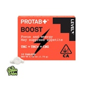 LEVEL - PROTAB+ BOOST - 10pk (22mg THC, 8mg THCv, 3mg CBG - each)