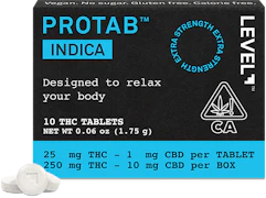 LEVEL | Indica Protab | Max Strength | THC Tablets - 2ct.