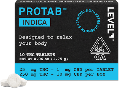 Level - LEVEL | Indica Protab | Max Strength | THC Tablets - 2ct.