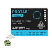 LEVEL - PROTAB INDICA - 10pk (27mg THC ea)