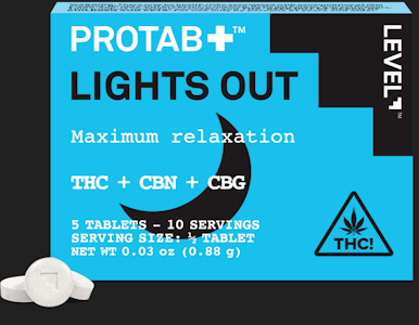 LEVEL+ - Level- PROTAB Lights Out 5ct. 20mg per tablet