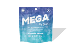 Gron Blue Razzleberry 1:1 CBG Mega Pearl 100mg