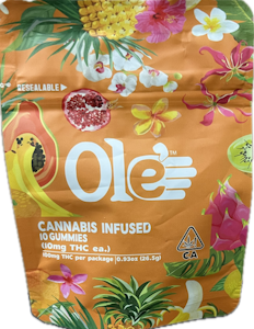 OLE'4 FINGERS - Watermelon Lime Tajin 100mg 10 Pack Gummies - Ole' 4 Fingers