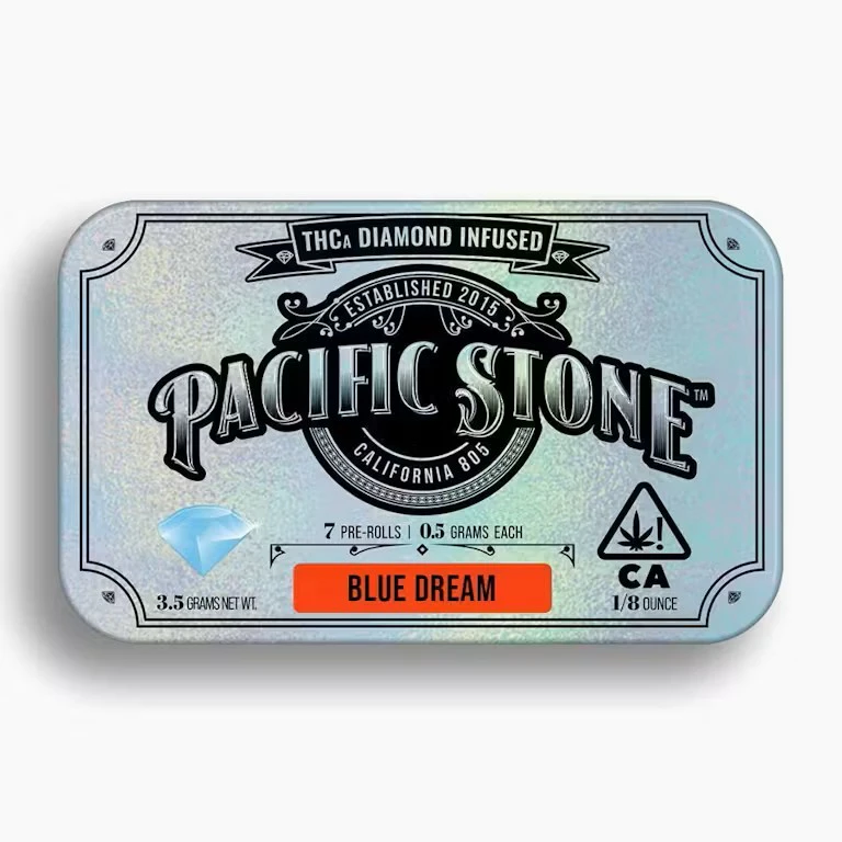 Pacific Stone - Pacific Stone Infused Diamonds 7pk Prerolls 3.5g Blue Dream  Main Image