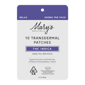 Mary's Indica Transdermal Patch 10pk 200mg