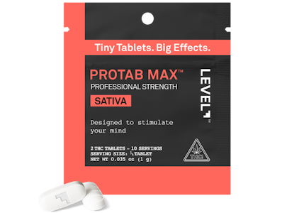 Level - Sativa Protab MAX | Tablets | 100mg / 2 Tablets | Level