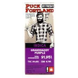 Puck Fortland - Puck Fortland Grandaddy Purple 1g Live Rein Cartridge
