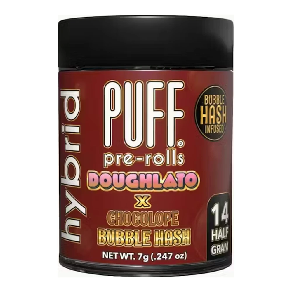PUFF - PUFF | Doughlato x Chocolope | Bubble Hash Infused Pre-Roll 14pk | 7g Main Image