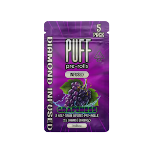PUFF - PUFF | GRAPENESS - 5PK INFUSED | PREROLL | 2.5G
