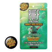 PUFF | Gush Mintz x Ice Cream Cake | Bubble Hash Infused Pre-Roll 5pk | 2.5g
