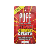 Puff | Lemon Cherry Gelato | Pre-Rolls | 5pk