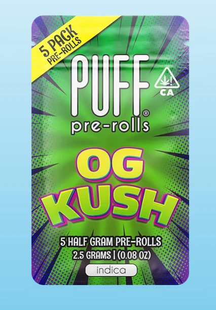 PUFF - PUFF | OG Kush | Preroll 5pk | 2.5g Main Image
